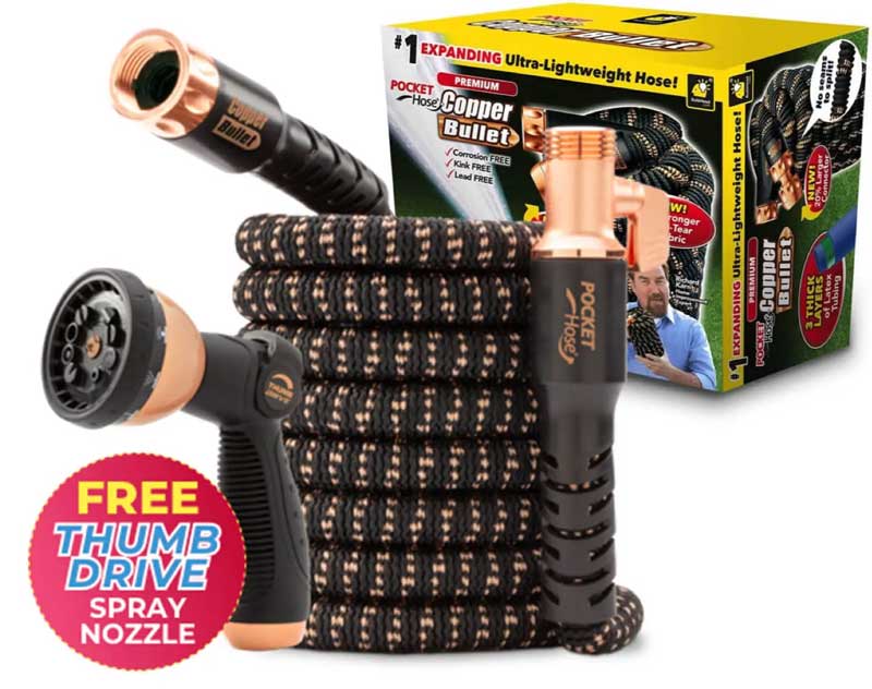 STOP Struggling With a Stiff Garden Hose Super Flexible Pocket Hose Shrinks Small for Storage